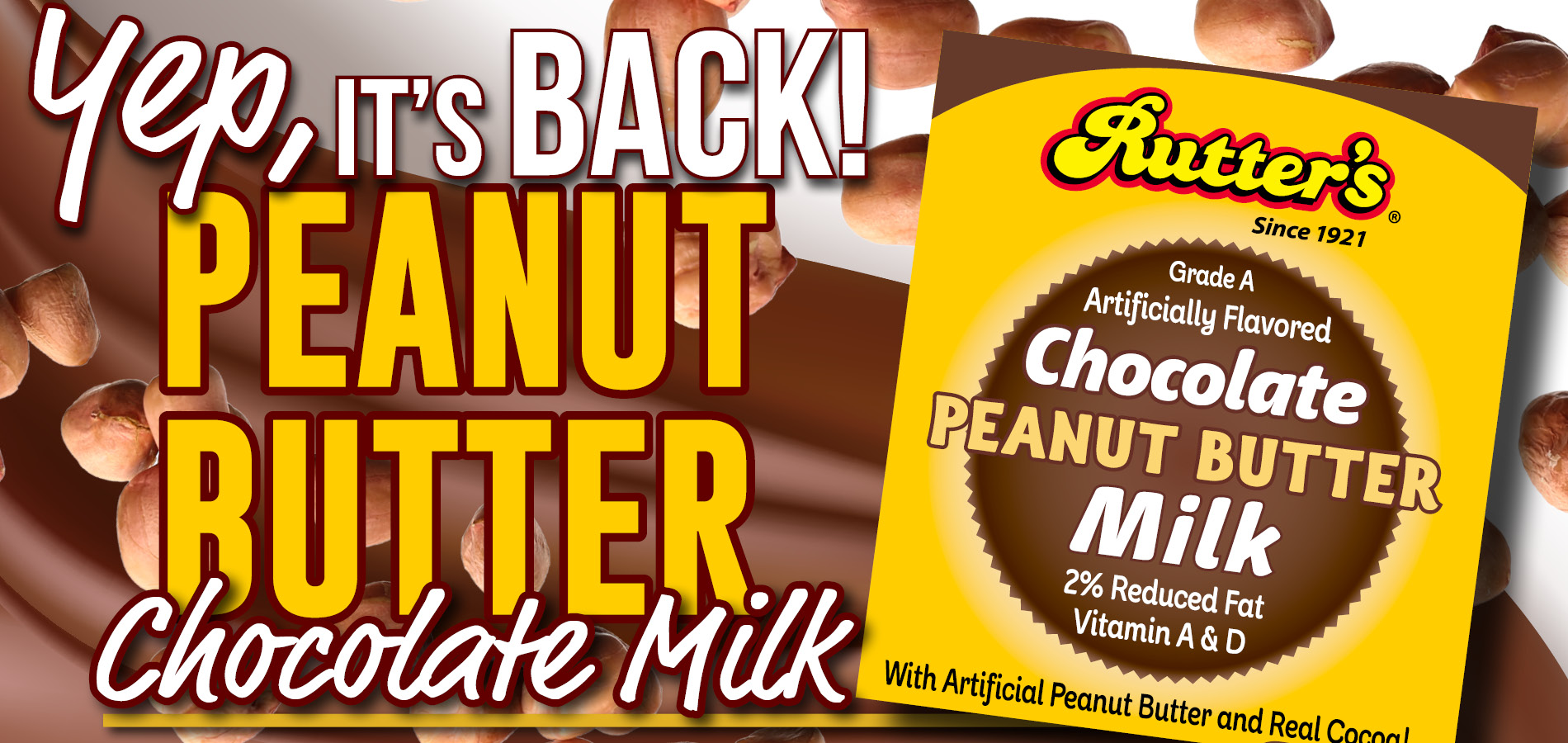 pb chocolate milk | Rutter's